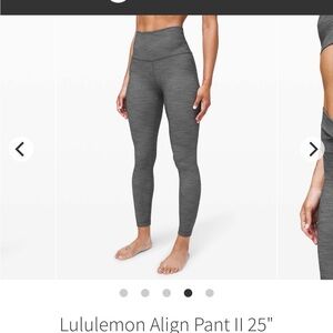 Lululemon Gray High-Waisted Leggings